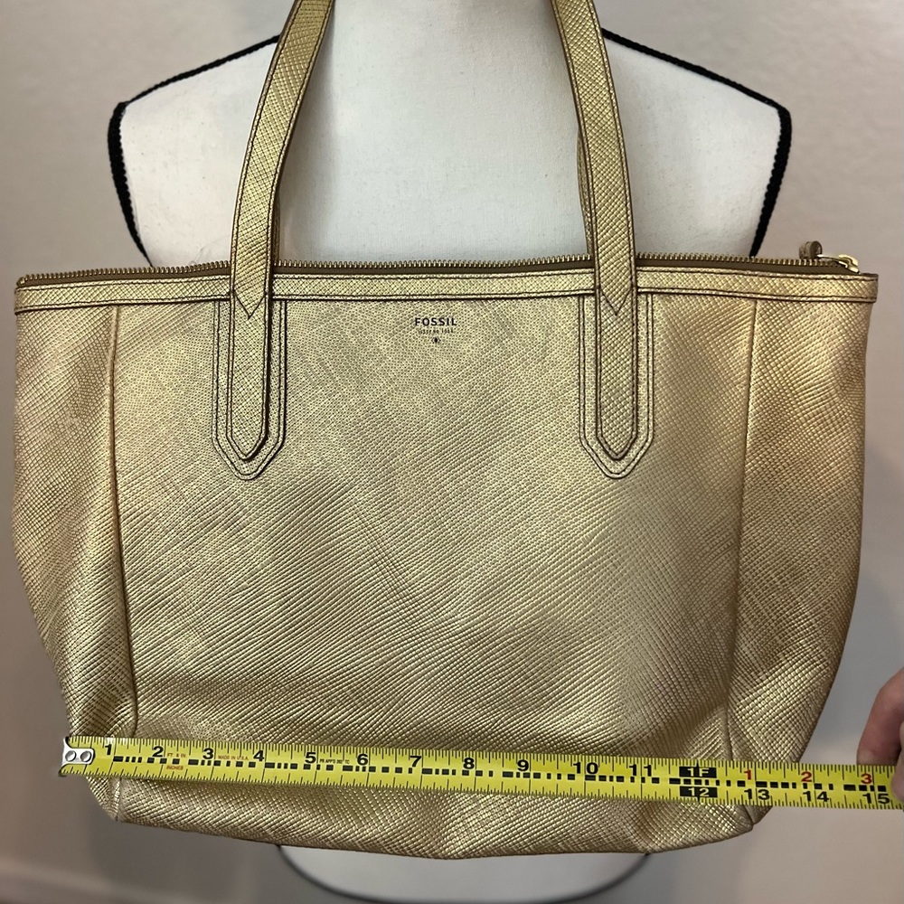 NWT Fossil Gold Sydney Shopper!
